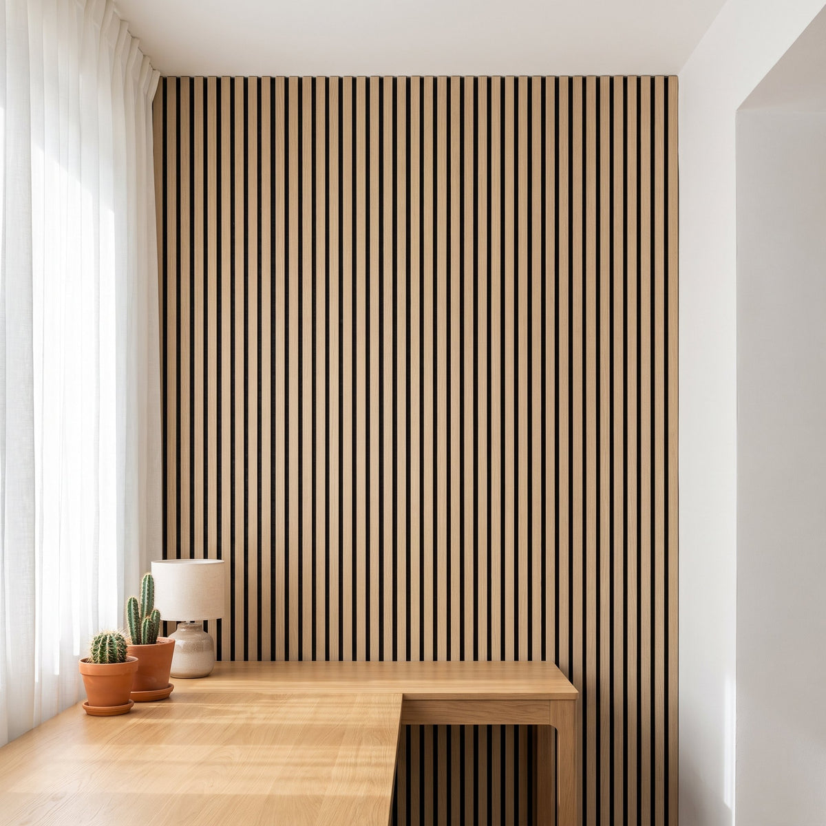 Slat wall panels in Dune